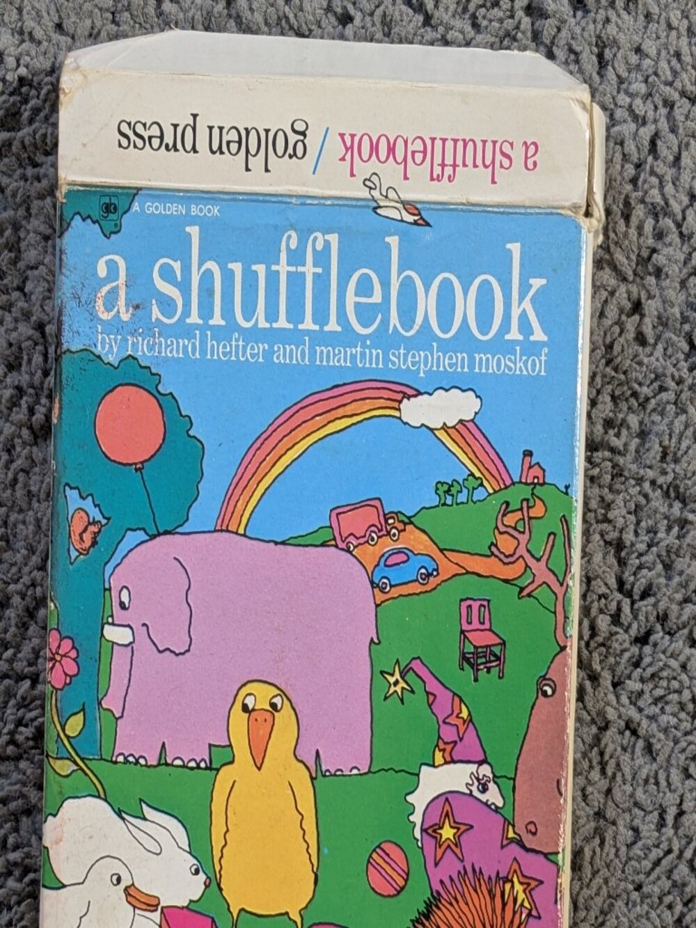 Vintage Shuffle Book Story Card Game - A Golden Book